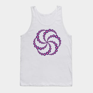 Hex Spiral Crop Circle Tank Top